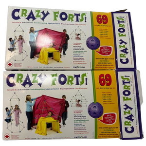Crazy Forts x2 Building Engineering Design Toy In Box Rods Balls